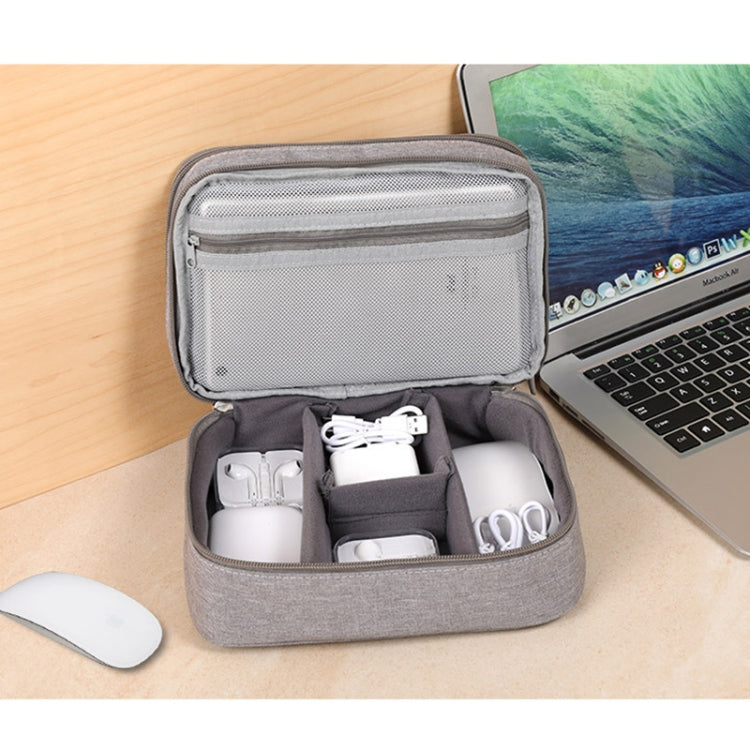 Multi-function Headphone Charger Data Cable Storage Bag, Single Layer Storage Bag, Size: 23x16x7cm(Black) - Other by PMC TechLife | Online Shopping South Africa | PMC TechLife | Buy Now Pay Later Mobicred