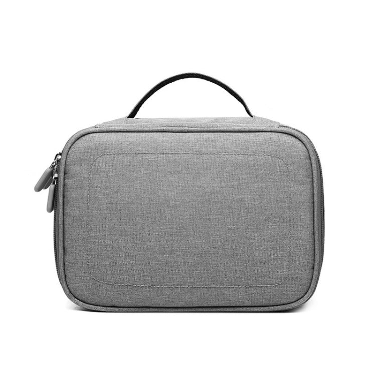 Multi-function Headphone Charger Data Cable Storage Bag, Single Layer Storage Bag, Size: 23x16x7cm(Grey) - Other by PMC Jewellery | Online Shopping South Africa | PMC Jewellery | Buy Now Pay Later Mobicred