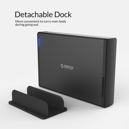 ORICO 7688C3 8TB 3.5 inch USB-C / Type-C Mobile HDD Enclosure with Detachable Base, Cable Length: 1m - HDD Enclosure by ORICO | Online Shopping South Africa | PMC Jewellery | Buy Now Pay Later Mobicred