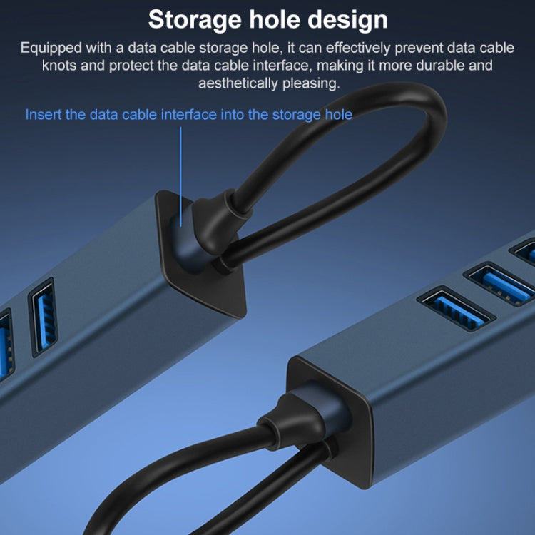 RDS 6307-2 USB to USB3.0 + Triple USB2.0 4 in 1 HUB Adapter - USB 3.0 HUB by PMC TechLife | Online Shopping South Africa | PMC TechLife | Buy Now Pay Later Mobicred