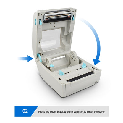 POS-9210 110mm USB +  Bluetooth POS Receipt Thermal Printer Express Delivery Barcode Label Printer, AU Plug(White) - Printer by PMC Jewellery | Online Shopping South Africa | PMC Jewellery | Buy Now Pay Later Mobicred