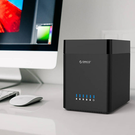 ORICO DS500C3 3.5 inch 5 Bay Magnetic-type USB-C / Type-C Hard Drive Enclosure with Blue LED Indicator - HDD Enclosure by ORICO | Online Shopping South Africa | PMC Jewellery | Buy Now Pay Later Mobicred