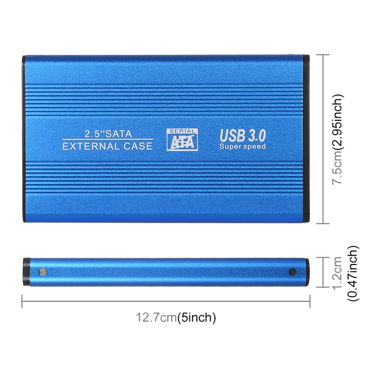 Richwell SATA R2-SATA-2TB 2TB 2.5 inch USB3.0 Super Speed Interface Mobile Hard Disk Drive(Blue) - External Hard Drives by Richwell | Online Shopping South Africa | PMC Jewellery | Buy Now Pay Later Mobicred