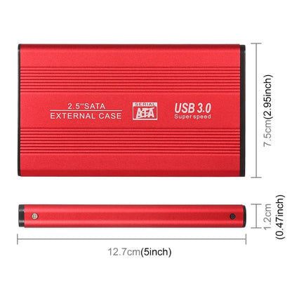 Richwell SATA R2-SATA-2TB 2TB 2.5 inch USB3.0 Super Speed Interface Mobile Hard Disk Drive(Red) - External Hard Drives by Richwell | Online Shopping South Africa | PMC Jewellery | Buy Now Pay Later Mobicred