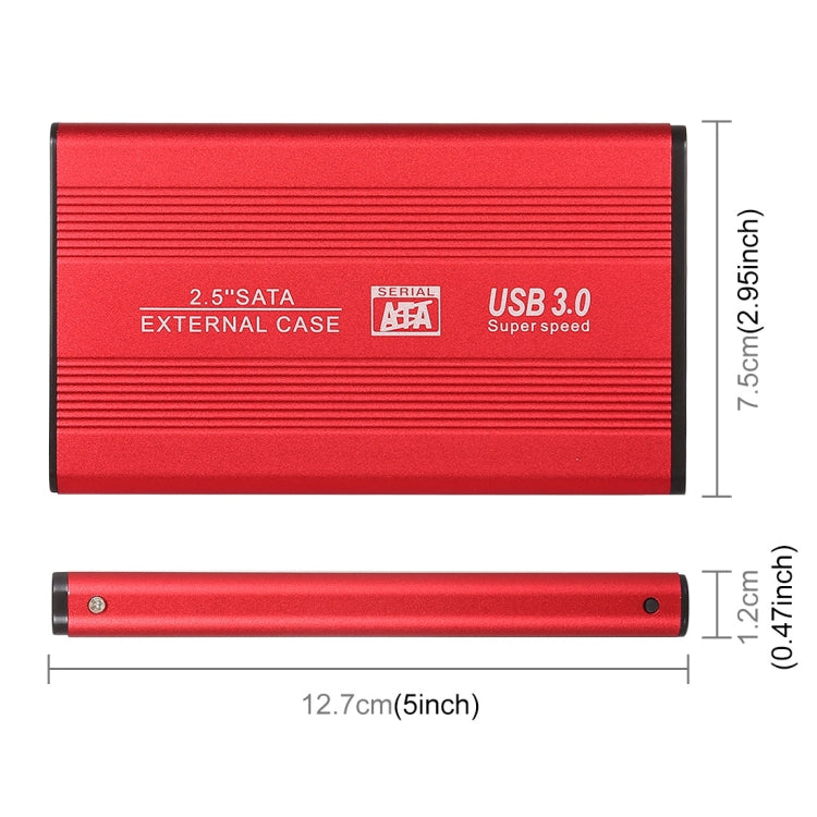 Richwell SATA R2-SATA-160GB 160GB 2.5 inch USB3.0 Super Speed Interface Mobile Hard Disk Drive(Red) - External Hard Drives by Richwell | Online Shopping South Africa | PMC Jewellery | Buy Now Pay Later Mobicred