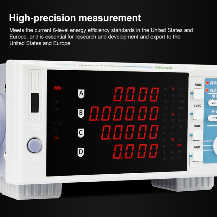 DCUU PM310 Intelligent Electrical Parameters Measuring Instrument (US Plug) - Current & Voltage Tester by PMc TechLife | Online Shopping South Africa | PMc TechLife | Buy Now Pay Later Mobicred