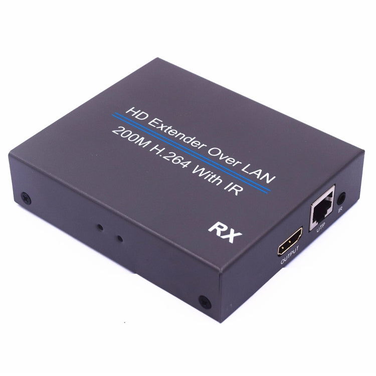 NK-E200IR 200m Over LAN HDMI H.264 HD (Transmitter + Receiver) Extender with IR - Amplifier by PMC TechLife | Online Shopping South Africa | PMC TechLife