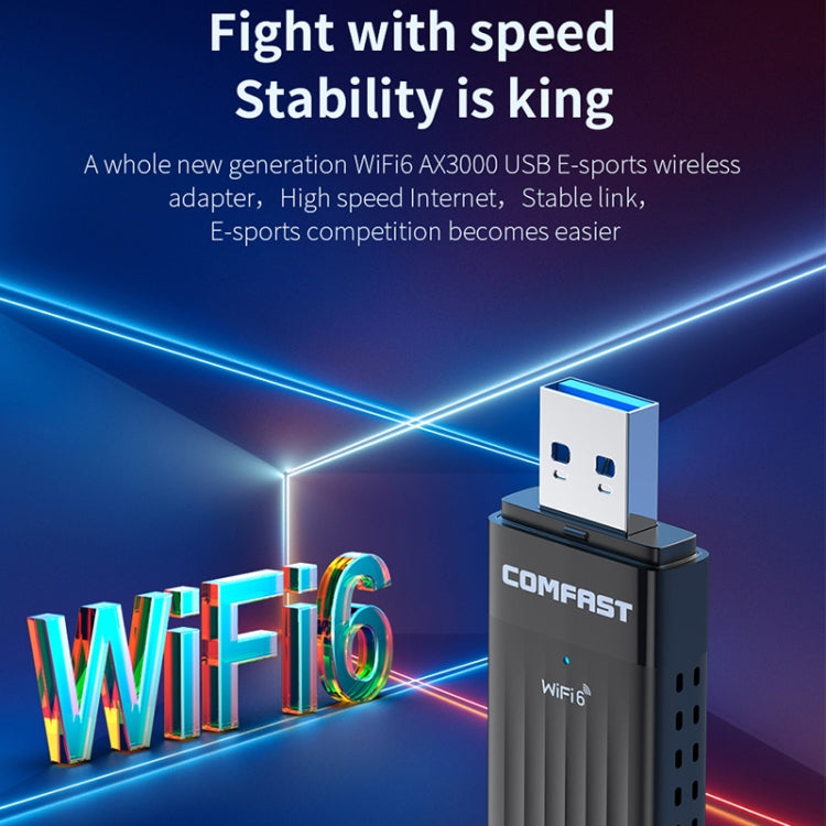 COMFAST CF-970AX 3000Mbps Dual Band Wireless Network Card WiFi6 USB Adapter - free shipping - PMC Jewellery - Order now!
