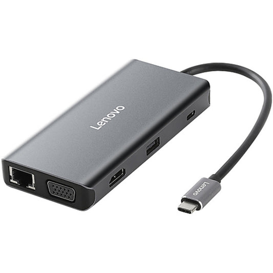 Lenovo LX0801 Pro Type-C / USB-C Network Cable Interface Converter Docking Station - Cable & Adapters by Lenovo | Online Shopping South Africa | PMC Jewellery | Buy Now Pay Later Mobicred