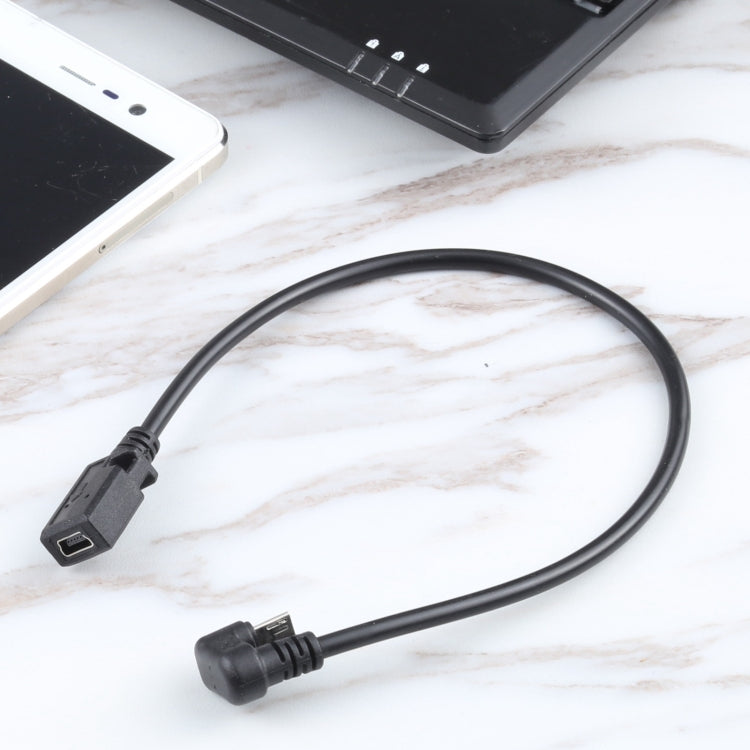 Mini USB Female to Micro USB Male Data Charging Cable - USB Cable by PMC TechLife | Online Shopping South Africa | PMC TechLife | Buy Now Pay Later Mobicred