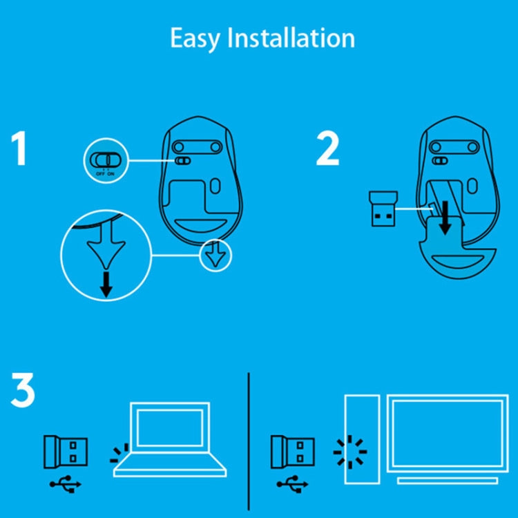 Logitech M330 Wireless Optical Mute Mouse with Micro USB Receiver (White) - free shipping - PMC Jewellery - Order now!