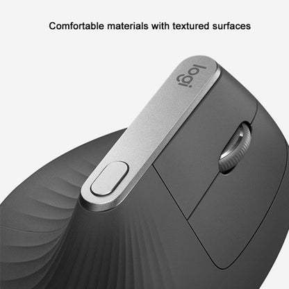 Logitech MX Vertical 4000DPI USB-C / Type-C + Unifying + Bluetooth Three-mode Ergonomic Wireless Vertical Optical Mouse (Black) - Wireless Mice by Logitech | Online Shopping South Africa | PMC Jewellery | Buy Now Pay Later Mobicred