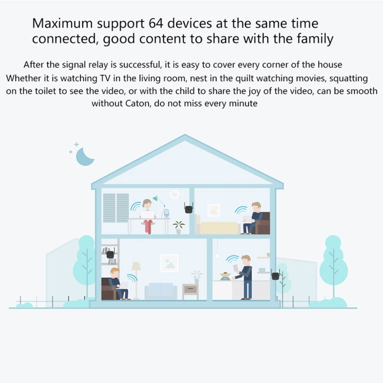 Original Xiaomi Mi WiFi Amplifier Pro 300Mbps WiFi Smart Extender Router with 2x2 External Antennas, US Plug(Black) - Wireless Routers by Xiaomi | Online Shopping South Africa | PMC TechLife | Buy Now Pay Later Mobicred