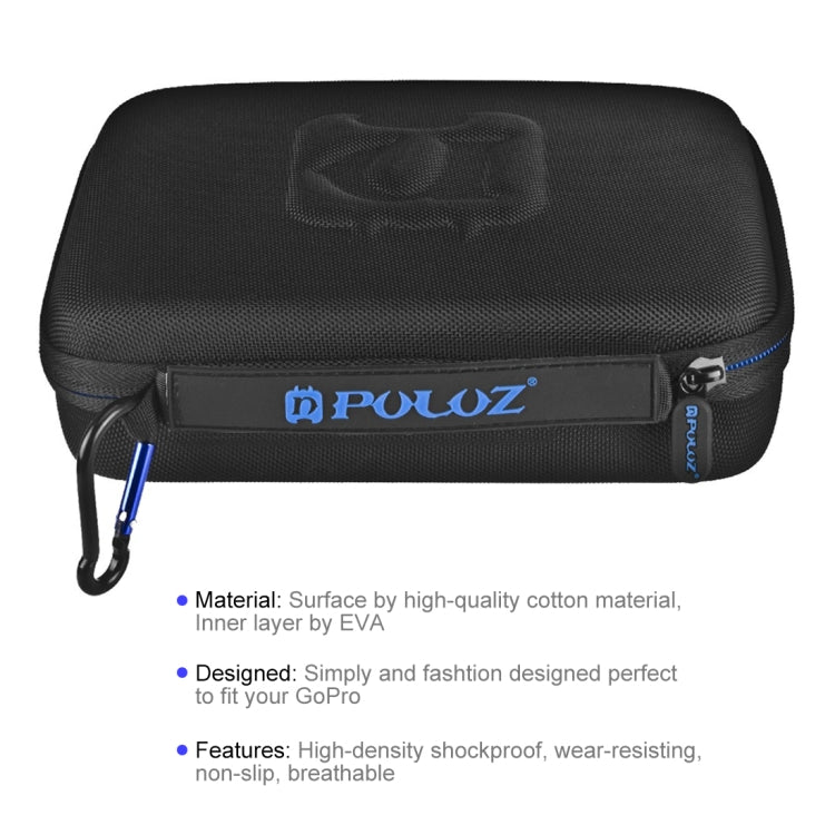 PULUZ Waterproof Carrying and Travel Case for for GoPro Hero12 Black / Hero11 /10 /9 /8 /7 /6 /5, Insta360 Ace / Ace Pro, DJI Osmo Action 4 and Other Action Cameras Accessories, Medium Size: 23cm x 17cm x 7cm - Carry Cases by PULUZ | Online Shopping South Africa | PMC Jewellery | Buy Now Pay Later Mobicred