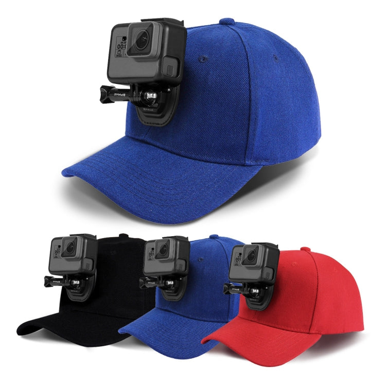 PULUZ Baseball Hat with J-Hook Buckle Mount & Screw for GoPro, DJI OSMO Action and Other Action Cameras(Red) -  by PMC Jewellery | Online Shopping South Africa | PMC Jewellery | Buy Now Pay Later Mobicred