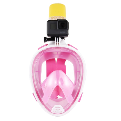 PULUZ 220mm Tube Water Sports Diving Equipment Full Dry Snorkel Mask for GoPro Hero12 Black / Hero11 /10 /9 /8 /7 /6 /5, Insta360 Ace / Ace Pro, DJI Osmo Action 4 and Other Action Cameras, S/M Size(Pink) - Diving Mask by PULUZ | Online Shopping South Africa | PMC Jewellery | Buy Now Pay Later Mobicred