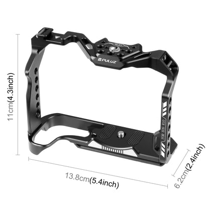 For Canon EOS R10 PULUZ Metal Camera Cage Stabilizer Rig (Black) - Camera Cage by PULUZ | Online Shopping South Africa | PMC Jewellery | Buy Now Pay Later Mobicred