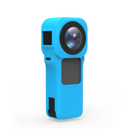 PULUZ Silicone Protective Case with Lens Cover for Insta360 One RS 1-Inch 360 Edition(Blue) - Case & Bags by PULUZ | Online Shopping South Africa | PMC Jewellery | Buy Now Pay Later Mobicred