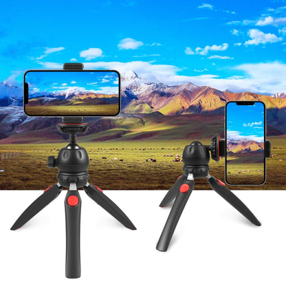 PULUZ Mini VLOG Live Stabilizer Stand Tripod with Phone Clamp for Smartphones (Red) - Stand by PULUZ | Online Shopping South Africa | PMC Jewellery | Buy Now Pay Later Mobicred