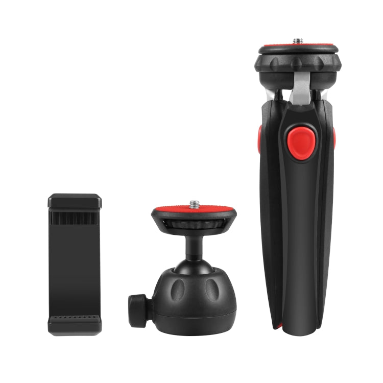 PULUZ Mini VLOG Live Stabilizer Stand Tripod with Phone Clamp for Smartphones (Red) - free shipping - PMC Jewellery - Order now!