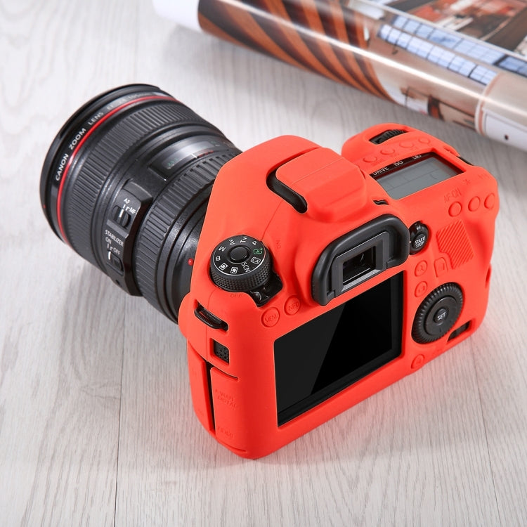 PULUZ Soft Silicone Protective Case for Canon EOS 6D(Red) - Protective Case by PULUZ | Online Shopping South Africa | PMC TechLife | Buy Now Pay Later Mobicred