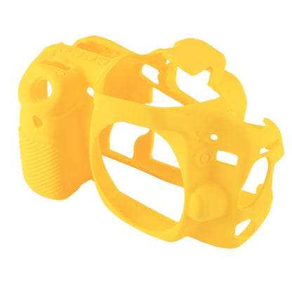 PULUZ Soft Silicone Protective Case for Canon EOS 80D(Yellow) - Protective Case by PULUZ | Online Shopping South Africa | PMC Jewellery | Buy Now Pay Later Mobicred