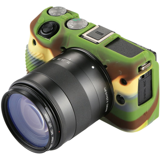 PULUZ Soft Silicone Protective Case for Canon EOS M3(Camouflage) - Protective Case by PULUZ | Online Shopping South Africa | PMC Jewellery | Buy Now Pay Later Mobicred