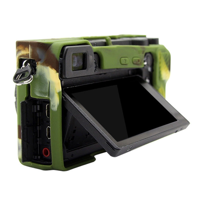 PULUZ Soft Silicone Protective Case for Sony ILCE-6500(Camouflage) - free shipping - PMC TechLife - Order now!
