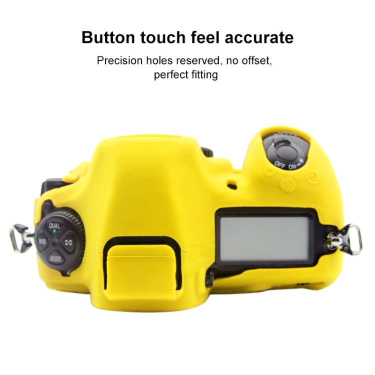 PULUZ Soft Silicone Protective Case for Nikon D850(Yellow) - Protective Case by PULUZ | Online Shopping South Africa | PMC Jewellery | Buy Now Pay Later Mobicred