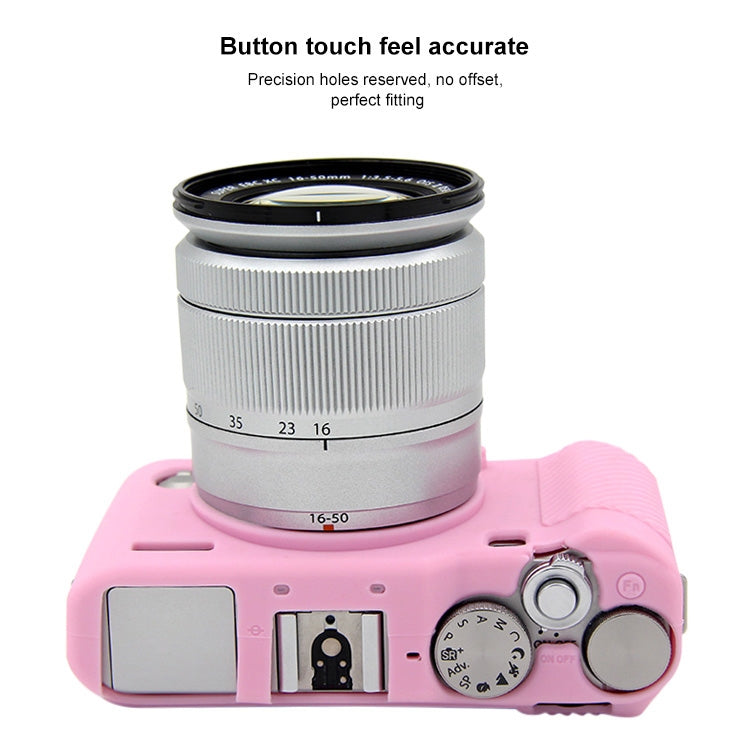 PULUZ Soft Silicone Protective Case for FUJIFILM X-A3 / X-A10(Pink) - Protective Case by PULUZ | Online Shopping South Africa | PMC Jewellery | Buy Now Pay Later Mobicred