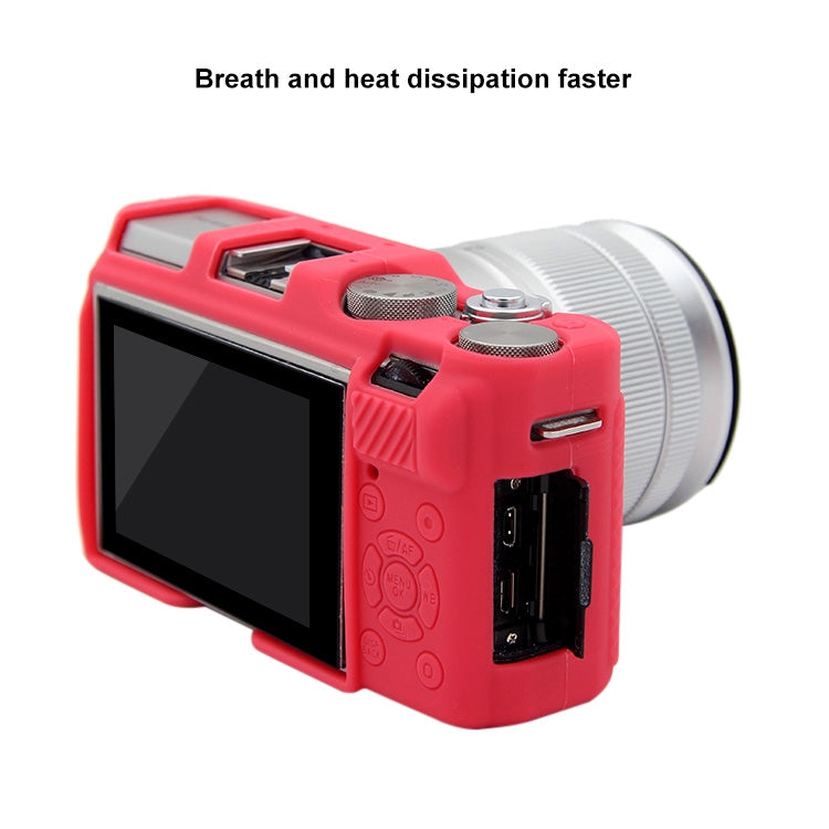 PULUZ Soft Silicone Protective Case for FUJIFILM X-A3 / X-A10(Rose Red) - Protective Case by PULUZ | Online Shopping South Africa | PMC TechLife | Buy Now Pay Later Mobicred