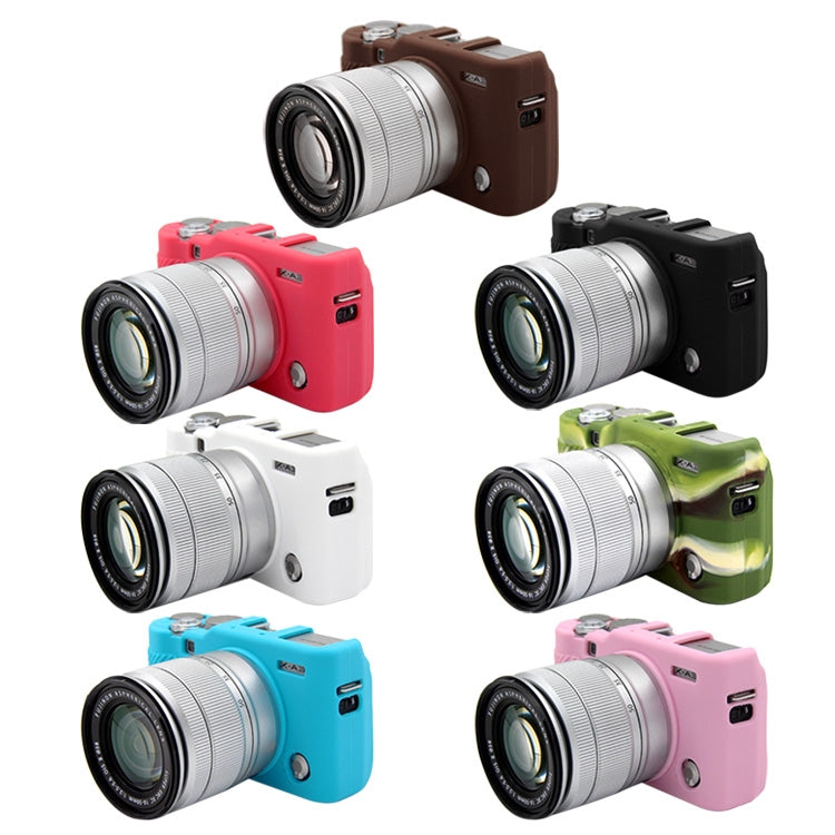 PULUZ Soft Silicone Protective Case for FUJIFILM X-A3 / X-A10(Rose Red) - Protective Case by PULUZ | Online Shopping South Africa | PMC TechLife | Buy Now Pay Later Mobicred