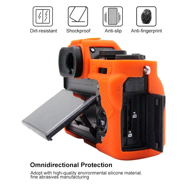 PULUZ Soft Silicone Protective Case for FUJIFILM XT3(Orange) - Protective Case by PULUZ | Online Shopping South Africa | PMC TechLife | Buy Now Pay Later Mobicred