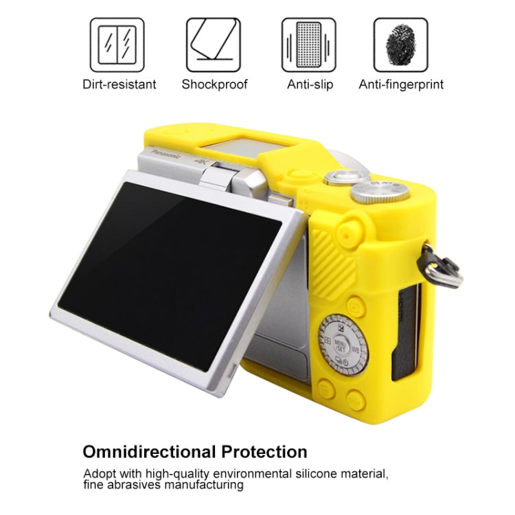 PULUZ Soft Silicone Protective Case for Panasonic Lumix GF10(Yellow) - Protective Case by PULUZ | Online Shopping South Africa | PMC Jewellery | Buy Now Pay Later Mobicred