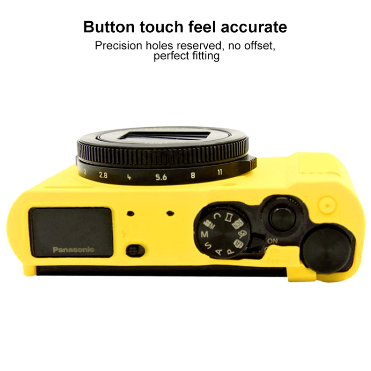 PULUZ Soft Silicone Protective Case for Panasonic Lumix  LX10(Yellow) - Protective Case by PULUZ | Online Shopping South Africa | PMC Jewellery | Buy Now Pay Later Mobicred