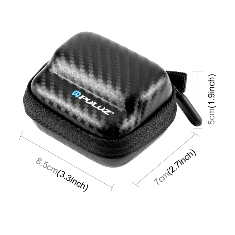 For Insta360 GO 3 / GO 3S PULUZ Mini Body Bag Portable Carbon Fiber EVA Storage Bag (Black) - Case & Bags by PULUZ | Online Shopping South Africa | PMC Jewellery | Buy Now Pay Later Mobicred