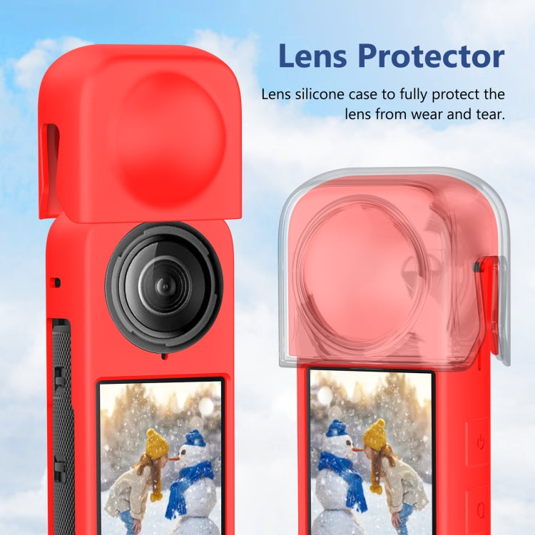 For Insta360 X4 PULUZ Full Body Dust-proof Silicone Protective Case (Red) - Case & Bags by PULUZ | Online Shopping South Africa | PMC Jewellery | Buy Now Pay Later Mobicred