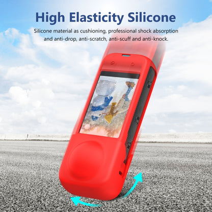 For Insta360 X4 PULUZ Full Body Dust-proof Silicone Protective Case (Red) - Case & Bags by PULUZ | Online Shopping South Africa | PMC Jewellery | Buy Now Pay Later Mobicred