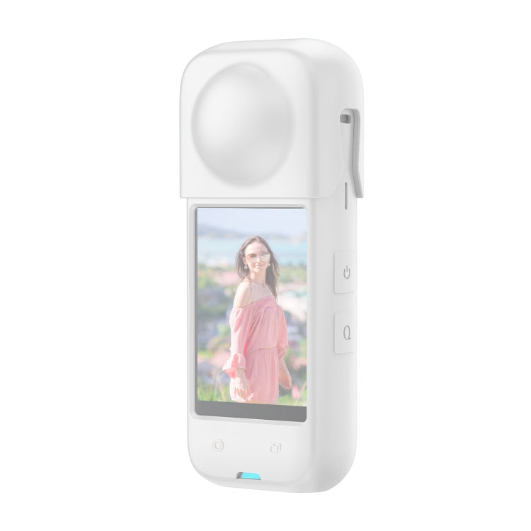 For Insta360 X4 PULUZ Full Body Dust-proof Silicone Protective Case (White) - Case & Bags by PULUZ | Online Shopping South Africa | PMC Jewellery | Buy Now Pay Later Mobicred