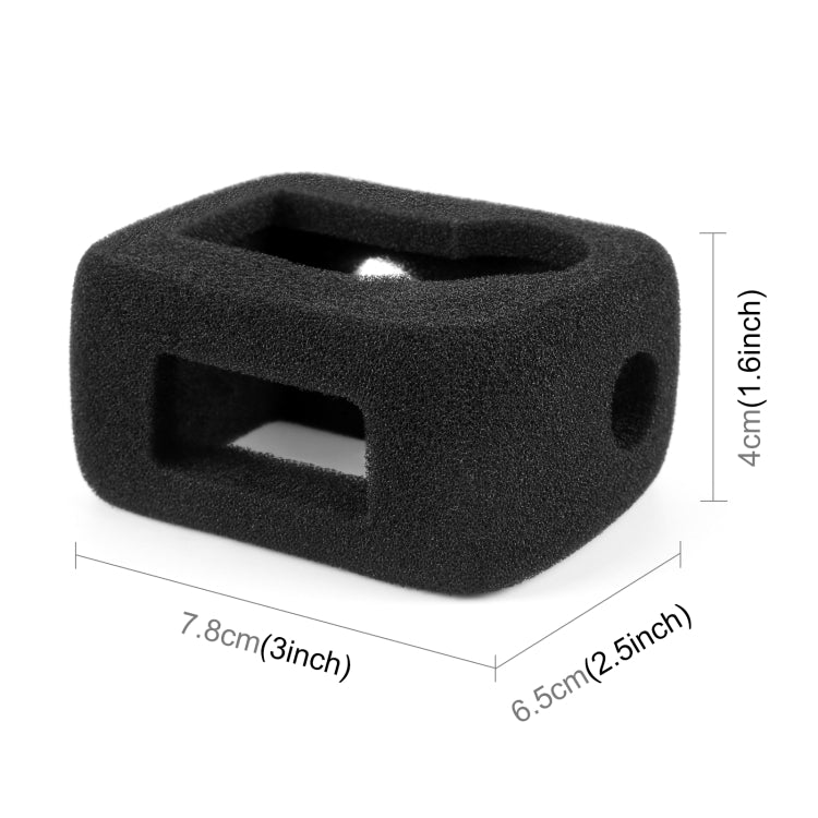 For DJI Osmo Action 5 Pro / 4 / 3 PULUZ High Density Foam Windshield (Black) - Other by PULUZ | Online Shopping South Africa | PMC TechLife | Buy Now Pay Later Mobicred
