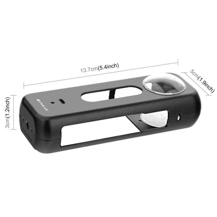 For Insta360 X4 PULUZ Metal Protective Cage Rig Housing Frame with Lens Protector (Black) - free shipping - PMC TechLife - Order now!