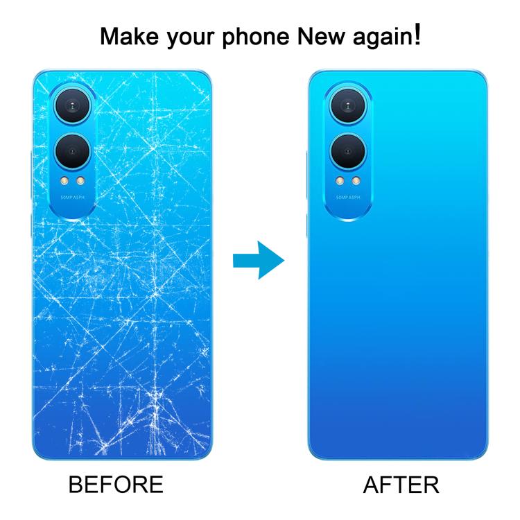 For OnePlus Nord CE4 Lite Plastic Back Cover with Camera Lens Cover(Blue) - free shipping - PMC TechLife - Order now!
