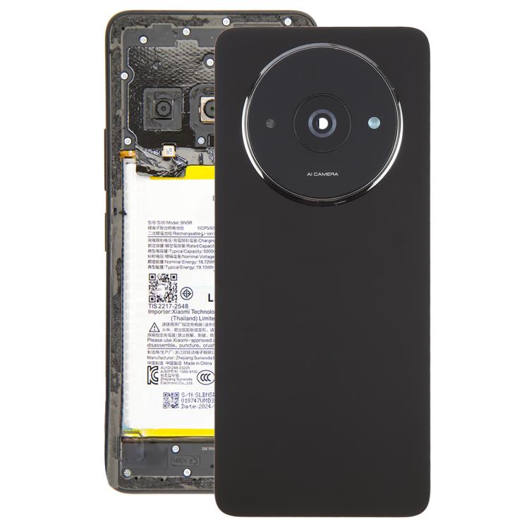 For Xiaomi Redmi A3 4G OEM Back Cover with Camera Lens Cover(Black) - free shipping - PMC TechLife - Order now!