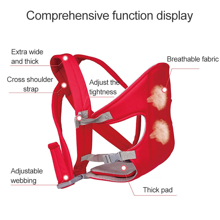 Multiposition Safety Baby Carrier Backpack(Red) - Baby Safety Backpack by PMC TechLife | Online Shopping South Africa | PMC TechLife | Buy Now Pay Later Mobicred