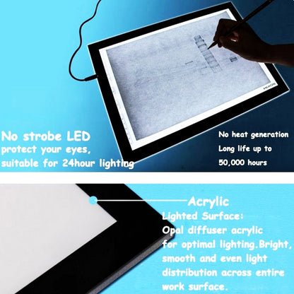 Huion A2 Ultra Thin Adjustable USB LED Light Board Light Tracing Pad -  by HUION | Online Shopping South Africa | PMC Jewellery | Buy Now Pay Later Mobicred