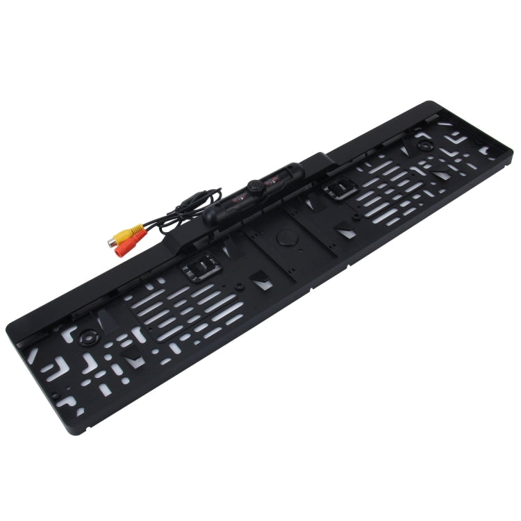 European Car License Plate Frame Rear View Camera, Size: 52.8cm x 12.6cm(Black) - Rear View Cameras by PMC TechLife | Online Shopping South Africa | PMC TechLife | Buy Now Pay Later Mobicred