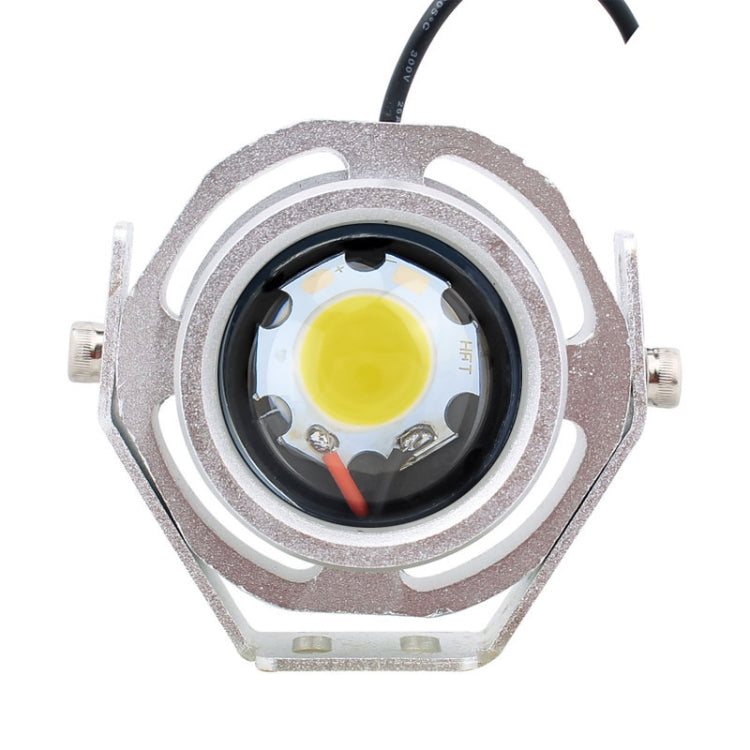 10W 500LM White Light 6500K COB LED Wired Hexagon Eagle Eyes Car Fog Lamp,Wire Length:35cm, DC 12-24V(Silver) - Eagle Eye Lamps by PMC Jewellery | Online Shopping South Africa | PMC Jewellery | Buy Now Pay Later Mobicred