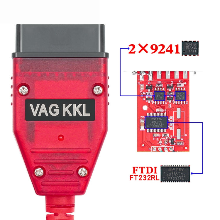 USB 2.0 Diagnostic Cable KKL VAG-COM for VW / Audi 409.1 - Cables & Connectors by PMC TechLife | Online Shopping South Africa | PMC TechLife | Buy Now Pay Later Mobicred