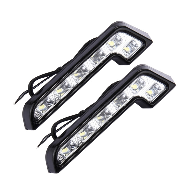 2 PCS High Power Car White Light 6 SMD 5050 LED Daytime Running Light for Cars - Fog / Driving Lights by PMC Jewellery | Online Shopping South Africa | PMC Jewellery | Buy Now Pay Later Mobicred