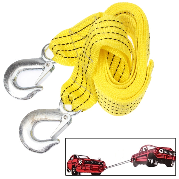 3 Tons Vehicle Towing Cable Rope, Length: 3m(Yellow) - Towing Bars by PMC Jewellery | Online Shopping South Africa | PMC Jewellery | Buy Now Pay Later Mobicred